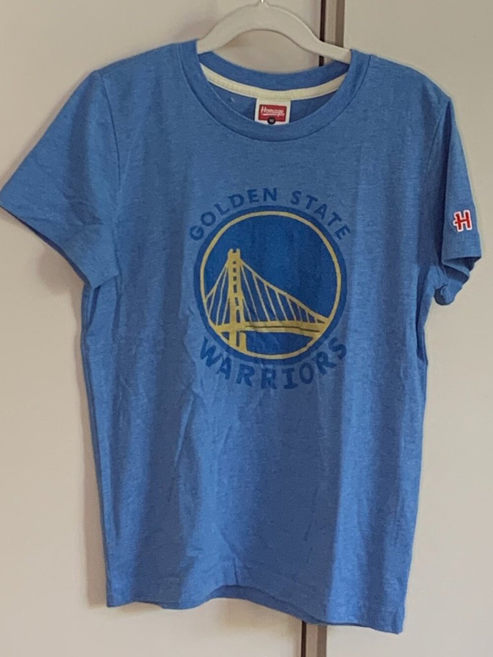 Golden State Warriors Homage Graphic Tee | Youth Size 10 | Blue NBA T-Shirt